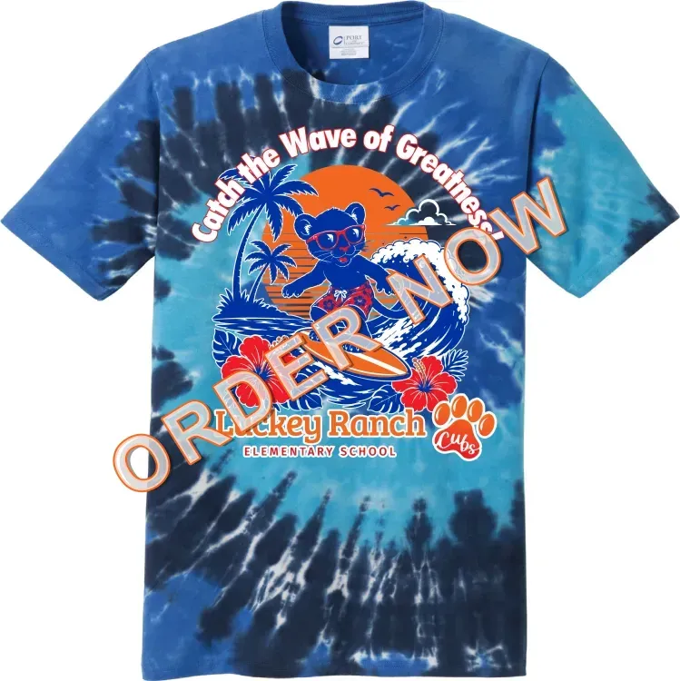 Luckey Ranch Elementary Hawaiian Tie-Dye Spirit Shirt