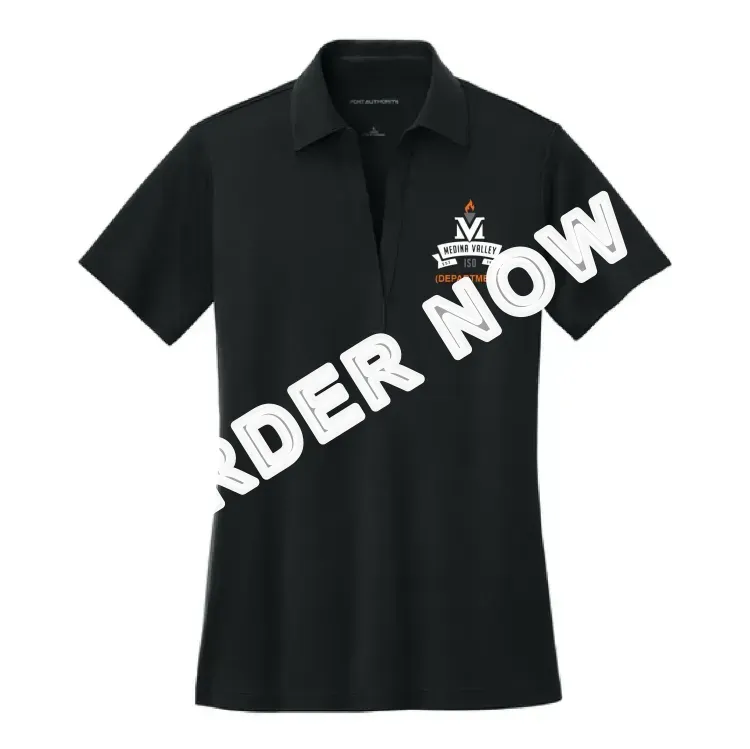 Women's Silk Touch Performance Polo with Medina Valley artwork